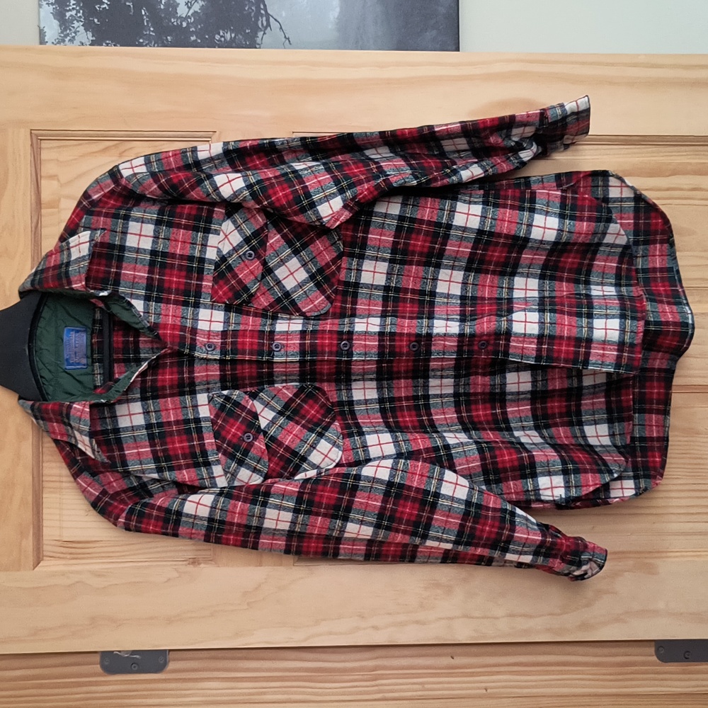 Vintage Pendleton 100% Virgin Wool Button Down